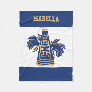 Blauwe en goudkoortsleider Fleece Blanket Deken