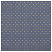 Blauwe en goudkroon stof (Swatch)