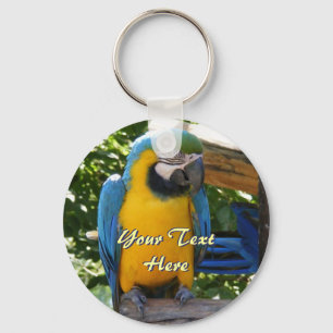 Blauwe en goudmakende Sleutelhanger