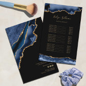 Blauwe en goudmakerij flyer