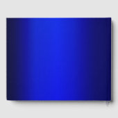 Blauwe en goudmakreel gastenboek (Achterkant)