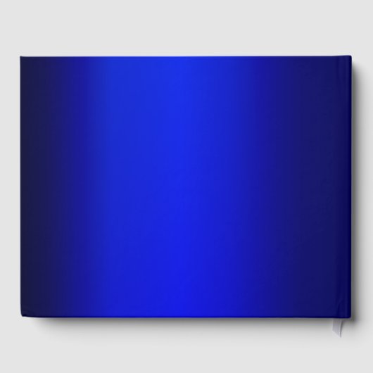 Blauwe en goudmakreel gastenboek (Achterkant)