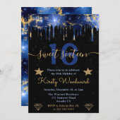 Blauwe en goudmakreel kaart (Voorkant / Achterkant)