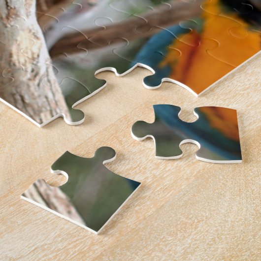 Blauwe en goudmakreel legpuzzel (Zijkant)