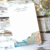 Blauwe en goudmatige kunst Vloeibare Waterverf Ink Post-it® Notes