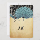 Blauwe en goudpaardbossen kaart (Achterkant)