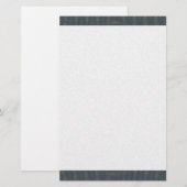 Blauwe en goudsmederij briefpapier (Voorkant / Achterkant)
