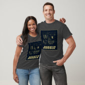 blauwe en goudtechnologie | Circuit Board | Moeder T-shirt (Unisex)