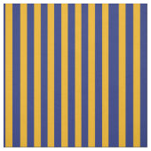 Blauwe en goudverbinding met verticale streep stof (Swatch)