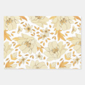 Blauwe en goudverlooppapierset inpakpapier vel (Voorkant 2)