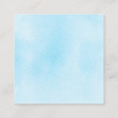 Blauwe en grijze Baby shower luierritten Informatiekaartje (Achterkant)