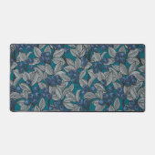 Blauwe en grijze bosbessen bureaumat (Voorkant)