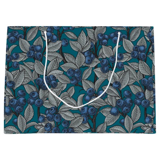 Blauwe en grijze bosbessen groot cadeauzakje (Voorkant)