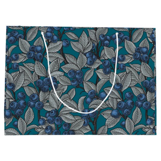 Blauwe en grijze bosbessen groot cadeauzakje (Achterkant)