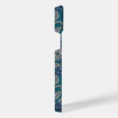 Blauwe en grijze bosbessen iPhone hoesje (Rechterkant)