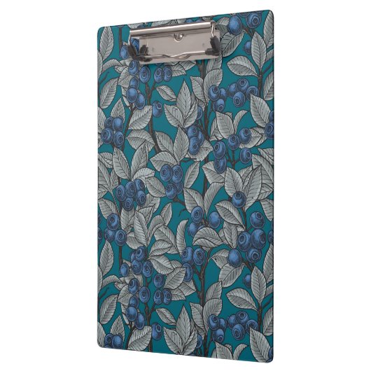 Blauwe en grijze bosbessen klembord (Links)