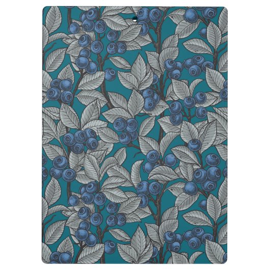 Blauwe en grijze bosbessen klembord (Achterkant)