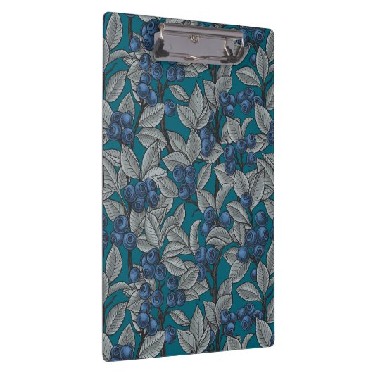 Blauwe en grijze bosbessen klembord (Rechts)