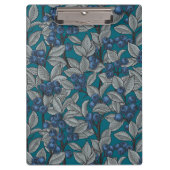 Blauwe en grijze bosbessen klembord (Voorkant)