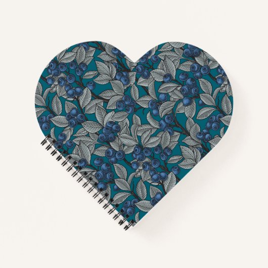 Blauwe en grijze bosbessen notitieboek (Voorkant)