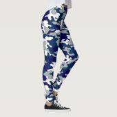 Blauwe en grijze Camo-Leggings Leggings (Rechts)