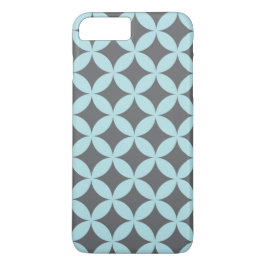 Blauwe en grijze gepatterde iPhone draagtas Case-Mate iPhone Case