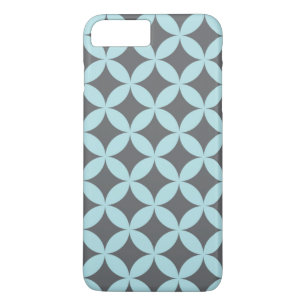 Blauwe en grijze gepatterde iPhone draagtas Case-Mate iPhone Case