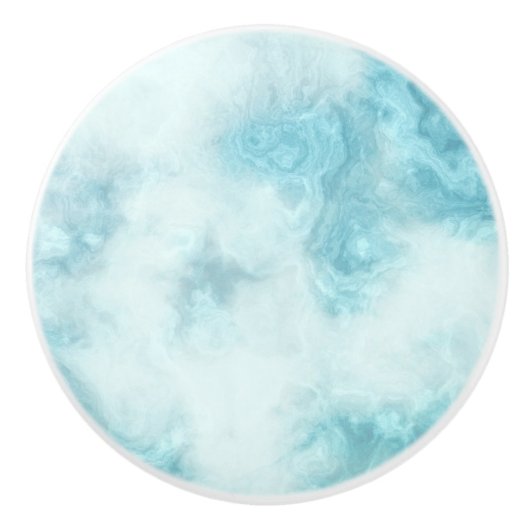 Blauwe en grijze keramische knobbel keramische knop (Voorkant)