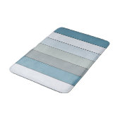 Blauwe en grijze kleurstrepen op Waterverf papier Badmat (Gekanteld)