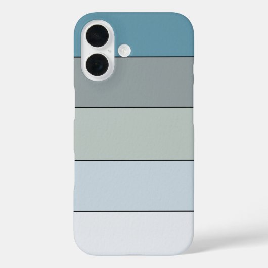 Blauwe en grijze kleurstrepen op Waterverf papier Case-Mate iPhone Case (Achterkant)