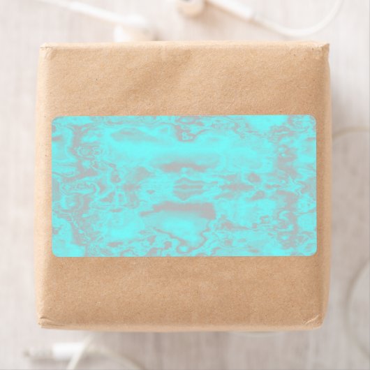 Blauwe en grijze marmer etiket (Insitu)