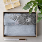 Blauwe en grijze ontkoppeling tissuepapier (Geschenk)