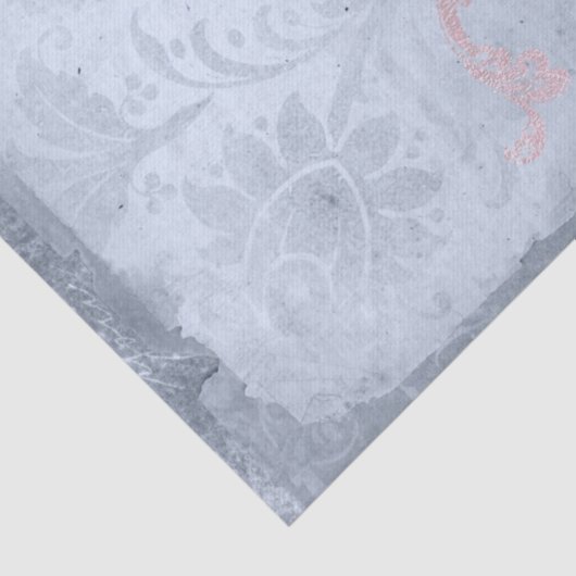 Blauwe en grijze ontkoppeling tissuepapier (Detail)