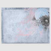 Blauwe en grijze ontkoppeling tissuepapier (Voorkant)