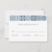 Blauwe en grijze Spaanse tegels (Voorkant)