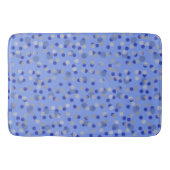 blauwe en grijze stippen badmat (Voorkant)