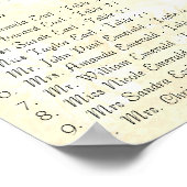 Blauwe en grijze  vogelopvangkaart poster (Hoek)