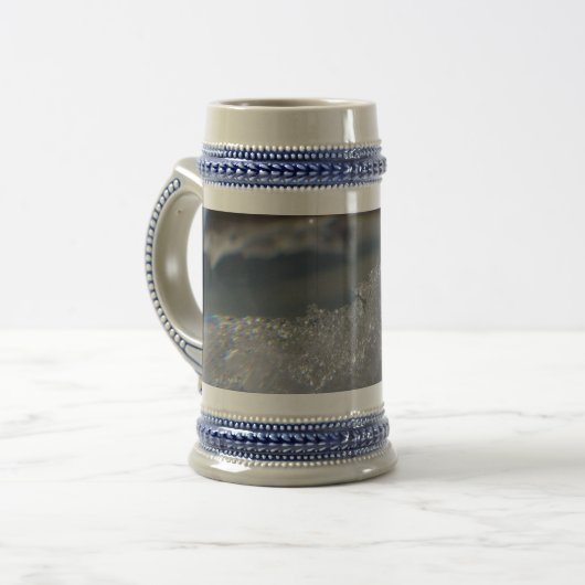 Blauwe en Grijze Winter IJsstein, IJskristallen, S Bierpul (Voorkant links)