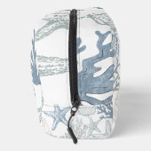 Blauwe en grijze zeester Seashell Beachy Design Toilettasje (Rechts)