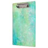 Blauwe en groene Abstracte kunst Klembord (Links)