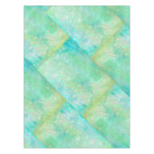 Blauwe en groene Abstracte kunst Tafelkleed (Voorkant)