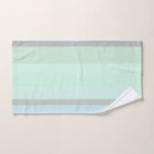 Blauwe en groene Abstracte strepen Bad Handdoek (Handdoek)