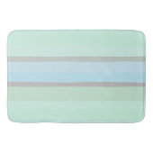 Blauwe en groene Abstracte strepen Badmat (Voorkant)