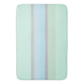 Blauwe en groene Abstracte strepen Badmat (Voorkant Verticaal)