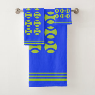 Blauwe 💙 en groene 💚 🎾 bad handdoek