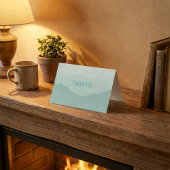 Blauwe en groene bergen dank u kaart