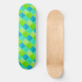 Blauwe en groene bijtende kool persoonlijk skateboard (Voorkant)