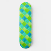 Blauwe en groene bijtende kool persoonlijk skateboard (Voorkant)