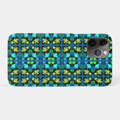 Blauwe en groene bloemen Case-Mate iPhone case (Achterkant (horizontaal))