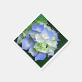 Blauwe en groene bloemen Hydrangea Papier servette Servet (Hoek)